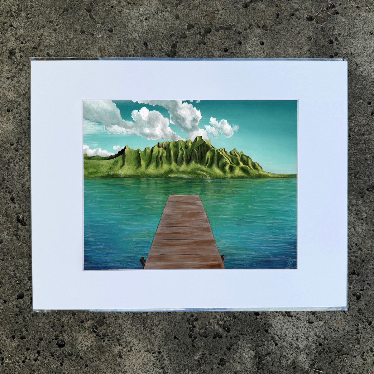 Kualoa Pier Print