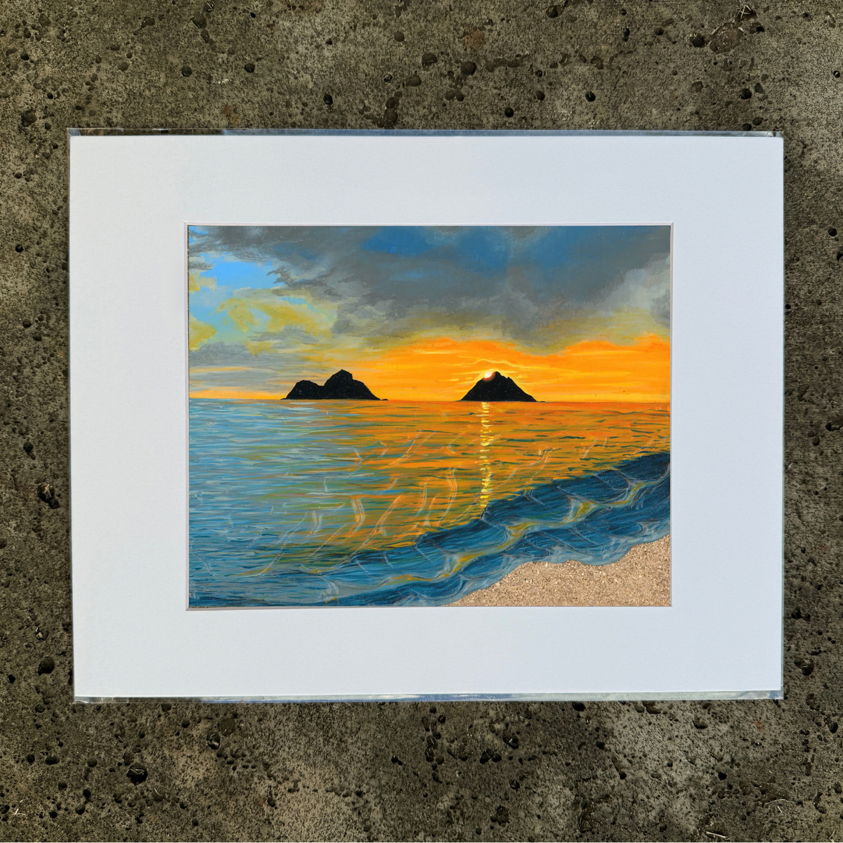Golden Lanikai Print
