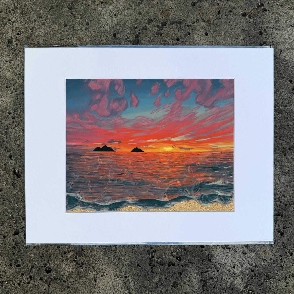 Pink Lanikai Print