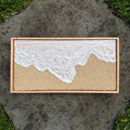nude beach shoreline textured ocean art