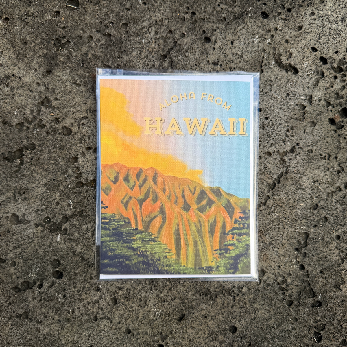 Peekaboo Aloha Card