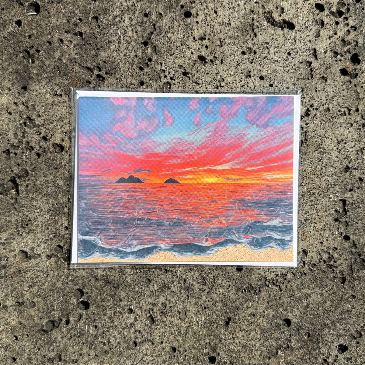 Lanikai Sunrise Card